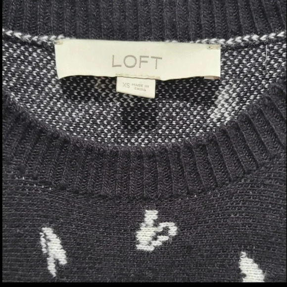 LOFT heart peplum sweater - Picture 5 of 7